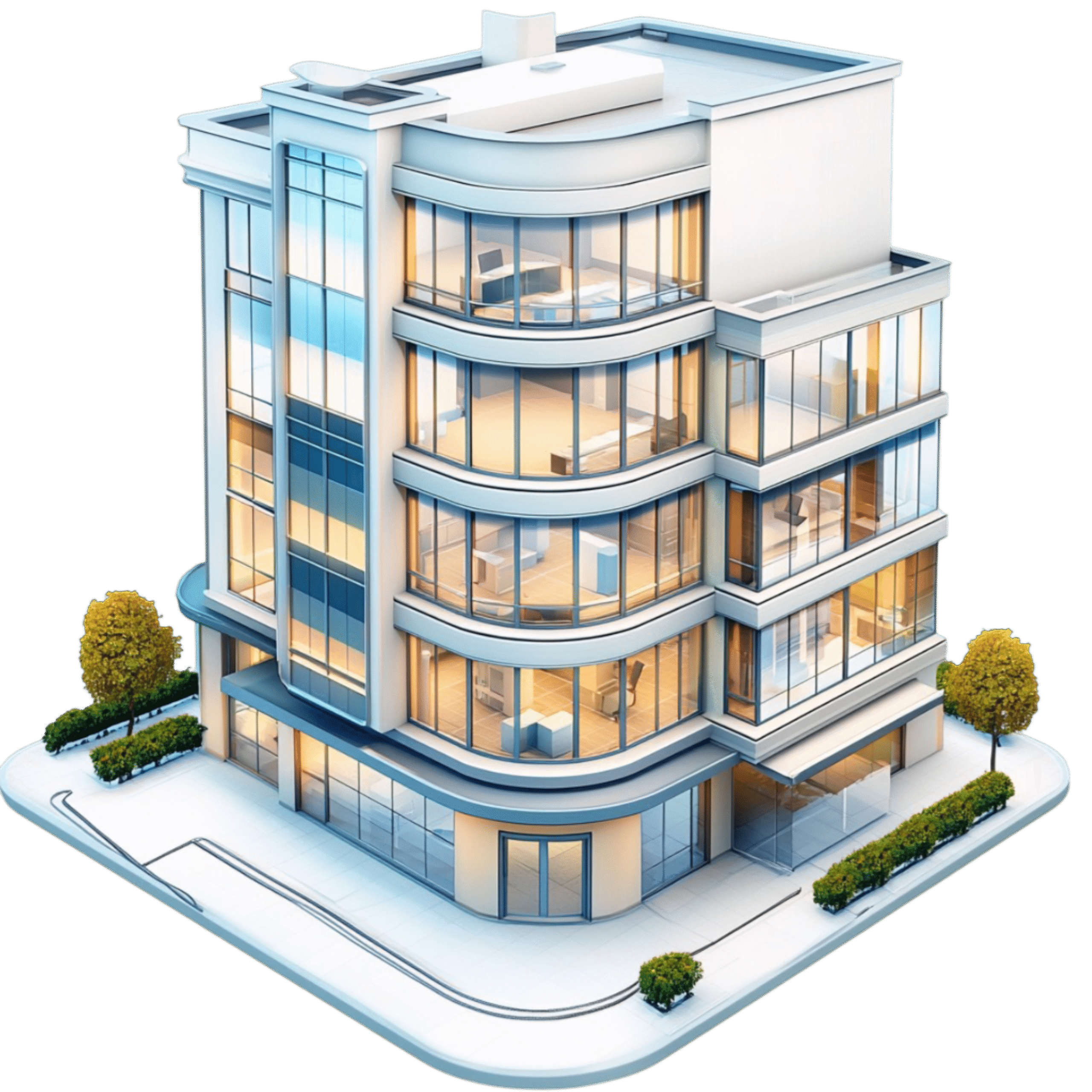 vecteezy_contemporary-multistory-glass-building-with-balconies-and-a_56815353
